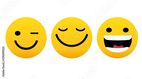 Face icons, Feedback in form of emotions. Rank, level of satisfaction rating. User experience. Review of consumer.Vector Isolated flat illustration