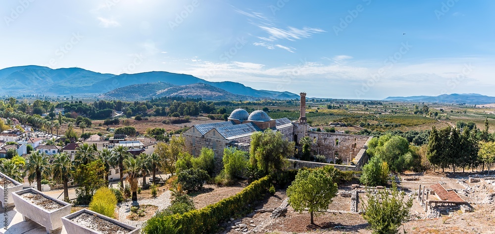 The view across the top of the Ayasoluk Hill, Selcuk, Turkey