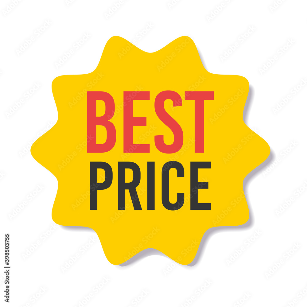 Yellow sale starburst sticker - star edge round label and badge with best offer and discount signs. Yellow sale starburst sticker - star edge round label and badge with best offer and discount signs.