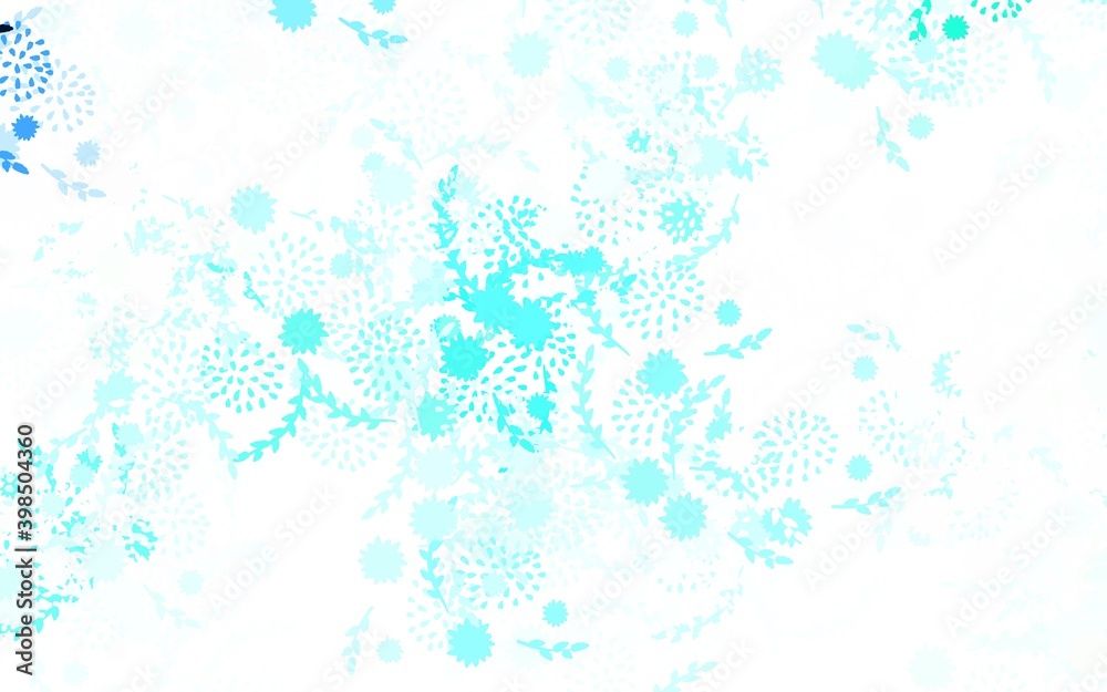 Light Green vector elegant pattern with flowers Light Green vector elegant pattern with flowers