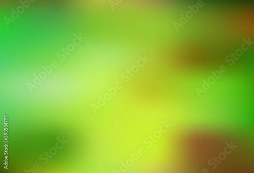 Light Green, Red vector blurred bright texture.
