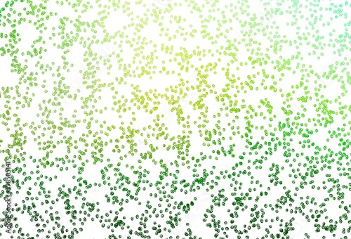 Light Green vector cover with spots.