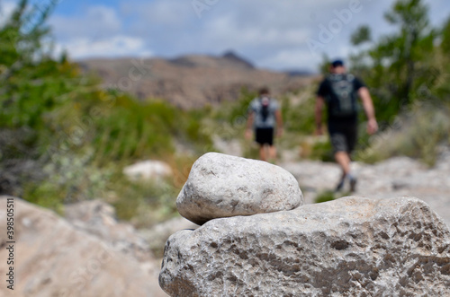 hiking in the mountains