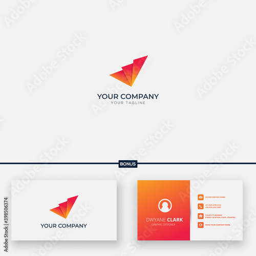 abstract success for next step logo