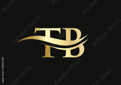 Premium TB letter logo design. T B Logo for luxury branding. Elegant and stylish design for your company. 