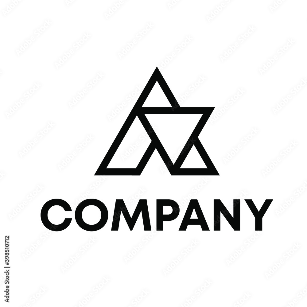 Fototapeta premium letter A logo 