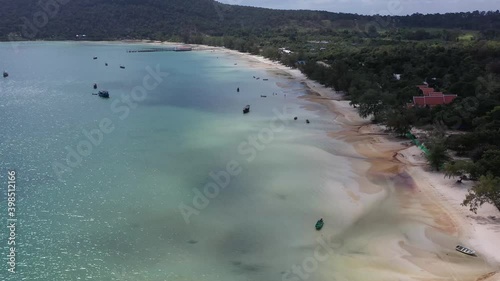 Long Beach on Koh Rong island in Cambodia, South-East Asia photo