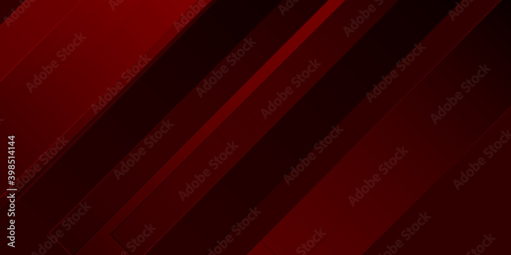 Fototapeta premium Red abstract business background with stripes and halftone dots