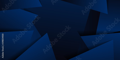 Black blue abstract triangle 3d background overlap triangle geometric shapes