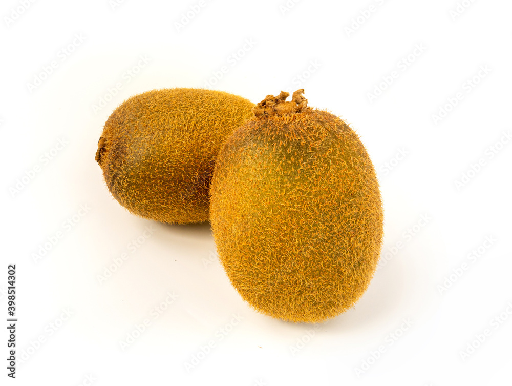 Whole kiwi fruit isolated on white background. Full depth of field. vegan food concept Whole kiwi fruit isolated on white background. Full depth of field. vegan food concept