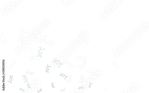 Light Gray vector background with forms of artificial intelligence.