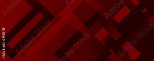 Vector full banners. Black and red metal background. 