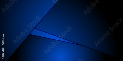 Abstract technology concept dark blue stripes geometric overlapping background.