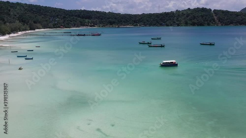 Long Beach on Koh Rong island in Cambodia, South-East Asia photo