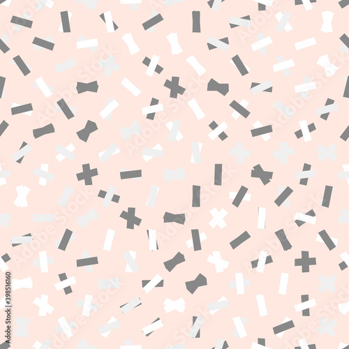 Seamless abstract geometric pattern. Beautiful for textile or paper print. Vector illustration. Cute repeating background.