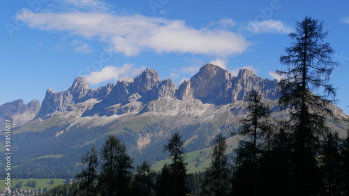 Blick vom Latemar zum Rosengarten, Dolomiten