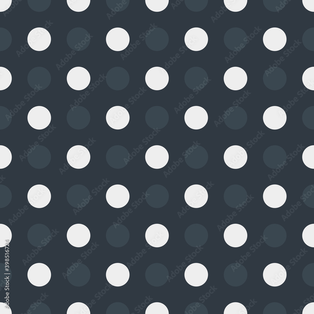 Seamless polka dot pattern. Colorful vector background.