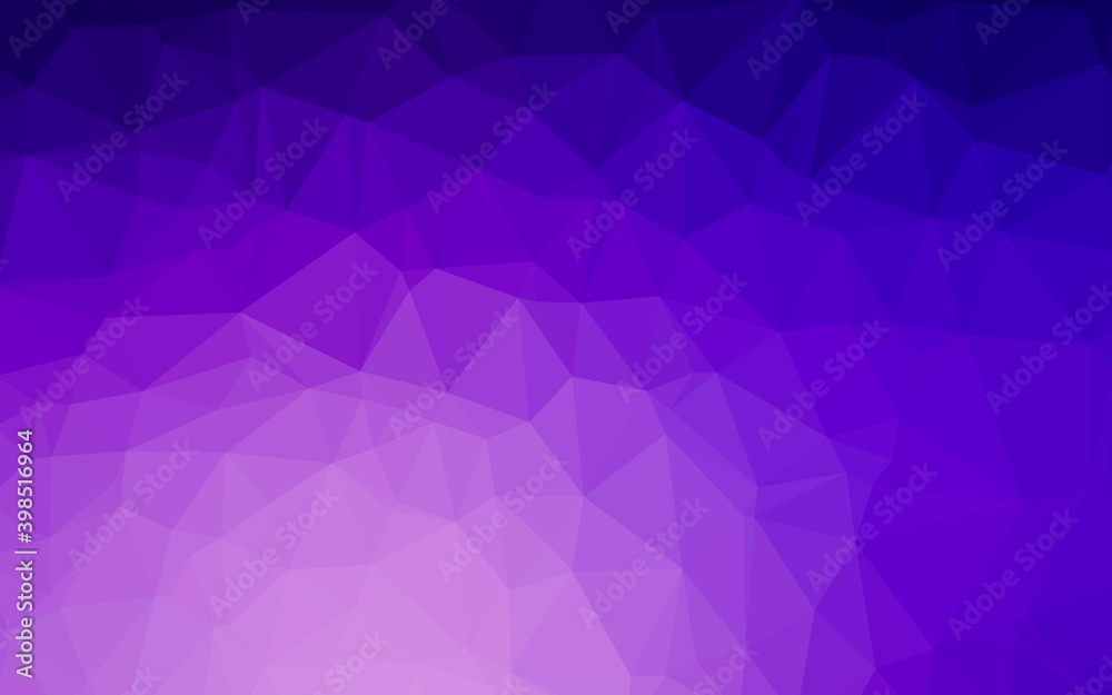 Obraz premium Light Purple vector polygon abstract background. Brand new colorful illustration in with gradient. Elegant pattern for a brand book.
