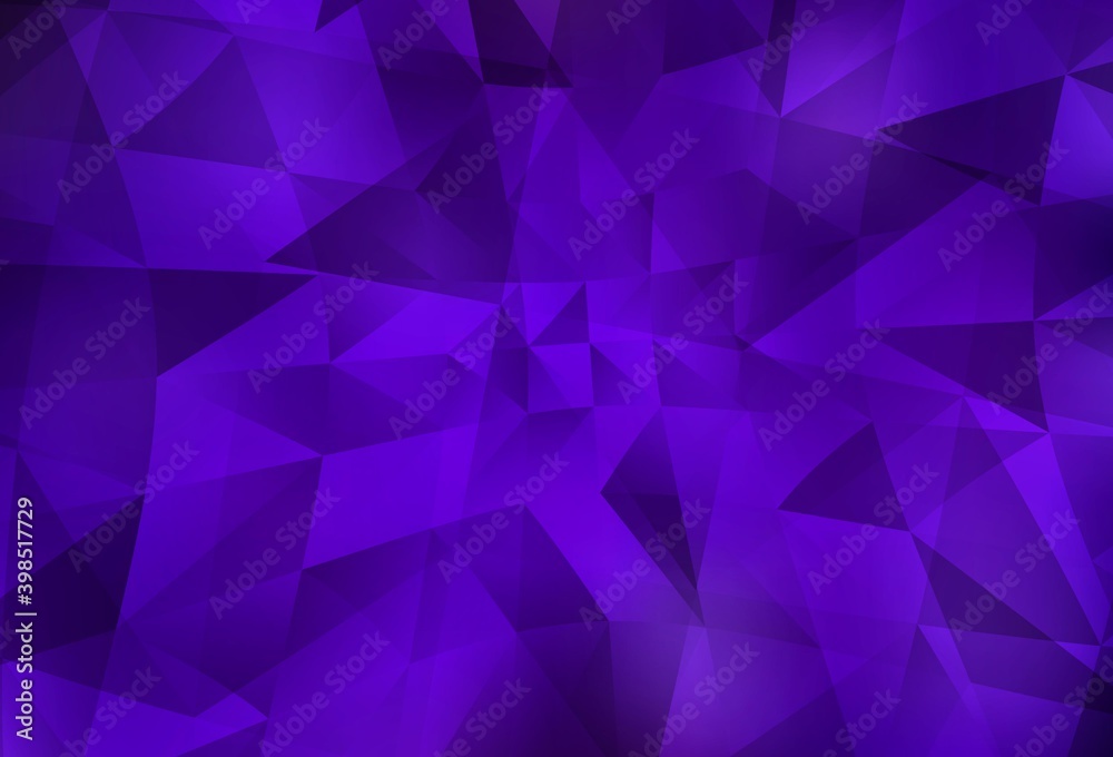 Dark Purple vector abstract polygonal background. Dark Purple vector abstract polygonal background.