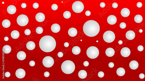 Premium HD SVG Vector Red Strawberry Mushroom Silver Polka Dot Pearl Bubbles Gradient Holiday Season Background Christmas Wrap Wallpaper