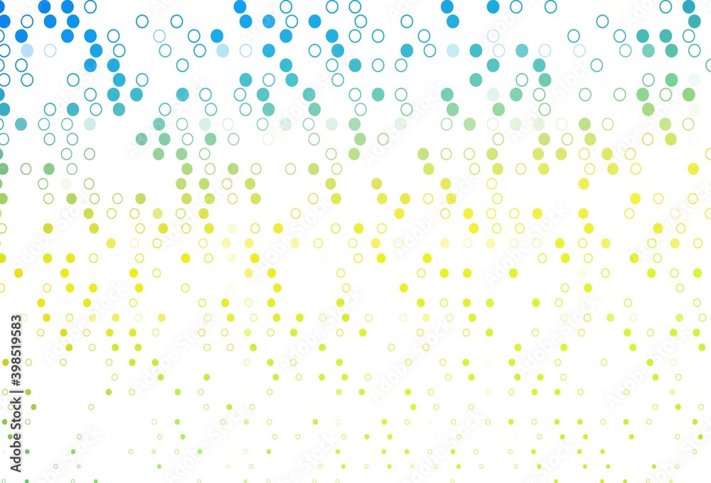 Light Blue, Yellow vector template with circles. Light Blue, Yellow vector template with circles.