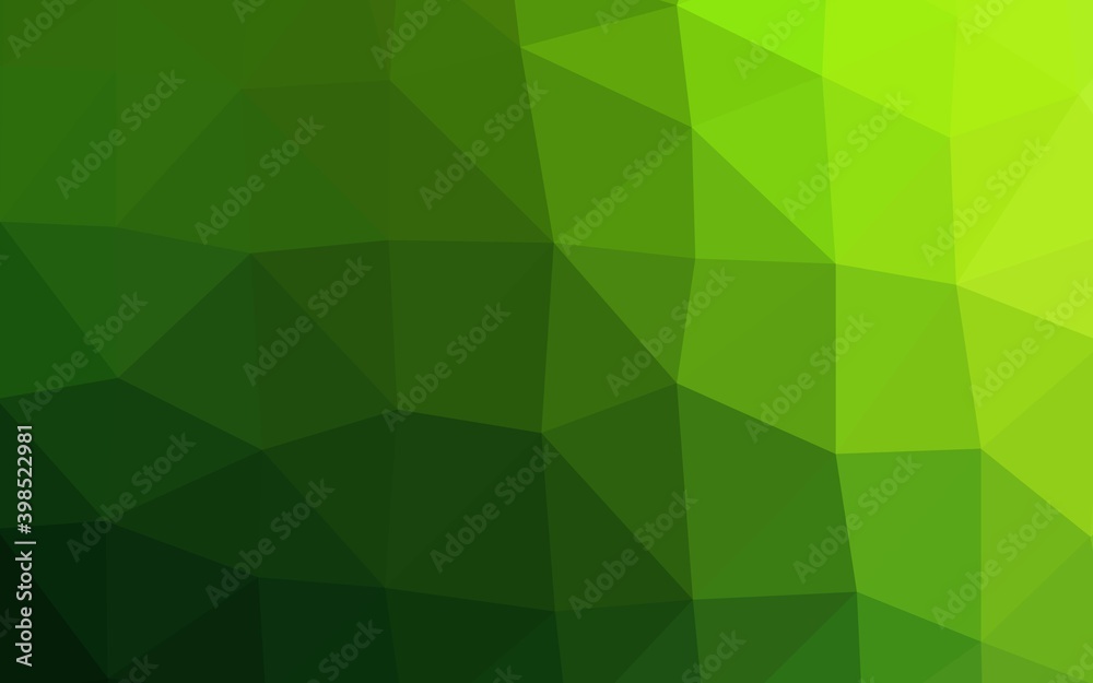 Light Green vector abstract mosaic pattern. Geometric illustration in Origami style with gradient. Template for your brand book. Light Green vector abstract mosaic pattern. Geometric illustration in Origami style with gradient. Template for your brand book.