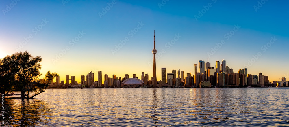 Fototapeta premium Toronto Skyline Panorama, Ontario, Canada