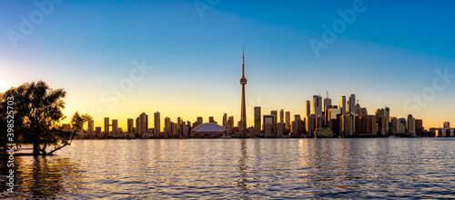 Toronto Skyline Panorama  Ontario  Canada