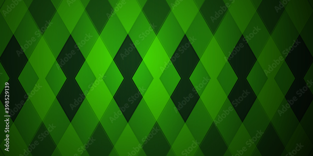 Dark green color abstract geometric background