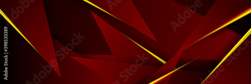 Dark red yellow paint color triangle festival explosion isolated white background. industrial print concept background