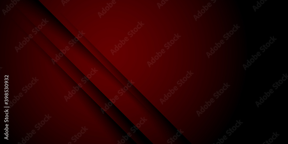 Obraz premium Abstract lines pattern technology on red gradients background. 