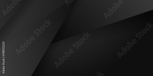 Grey black abstract background geometry shine and layer element vector for presentation design. Suit for business  corporate  institution  party  festive  seminar  and talks.