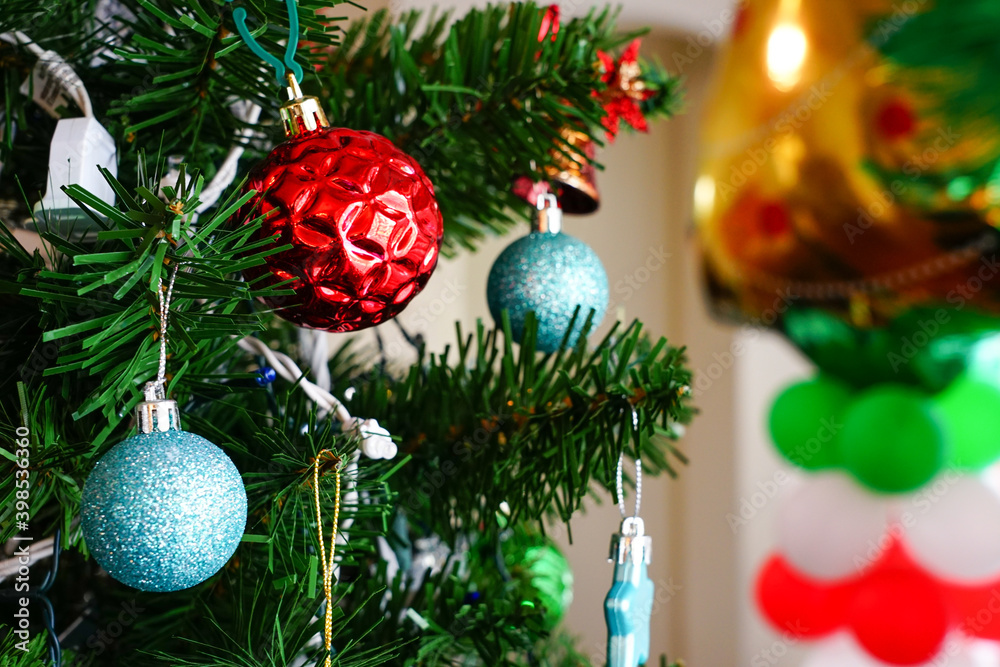 Christmas tree and decorate in Christmas day Christmas tree and decorate in Christmas day