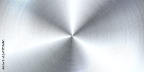 Realistic brushed metal texture. Polished stainless steel background. Vector illustration.