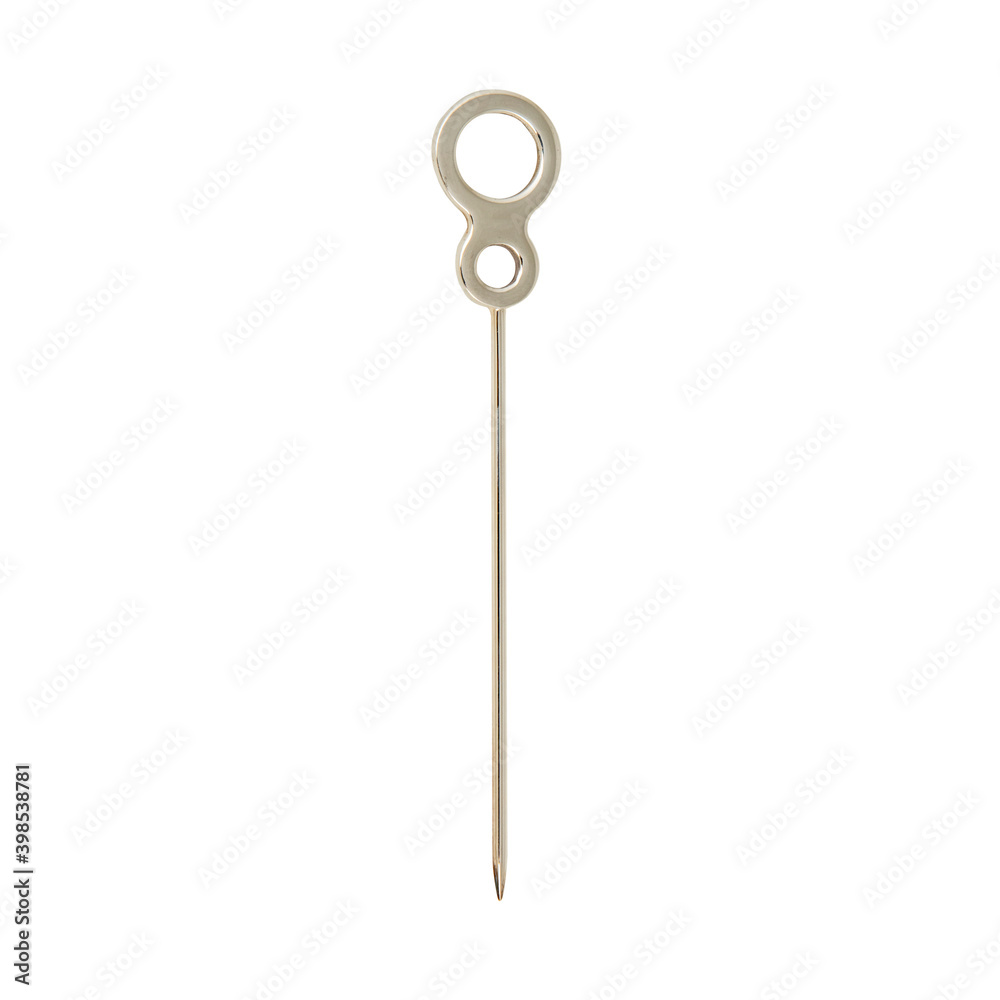 luxury silver tick isolated on white