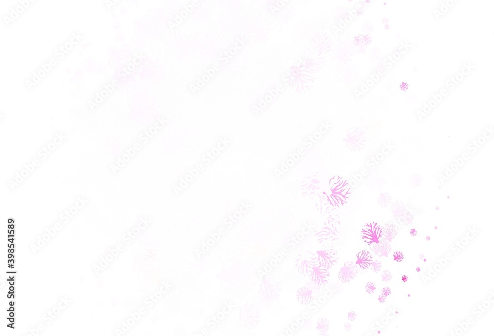 Light Pink vector abstract design with branches.