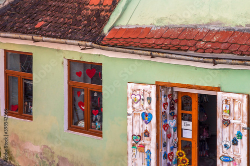 Small souvenir shop, Sibiu, Transylvania, Romania © Florin
