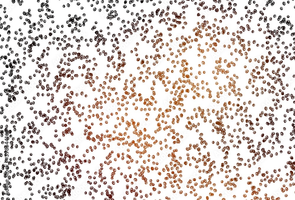 Light Orange vector template with circles. Light Orange vector template with circles.