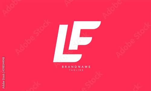 Alphabet letters Initials Monogram logo LF, FL, L and F