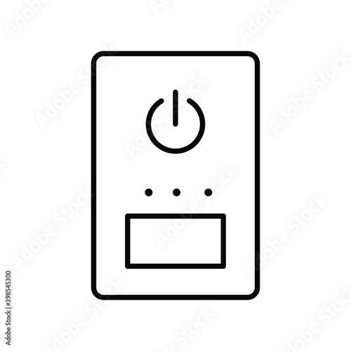 Digital Device Mobile power bank line icon