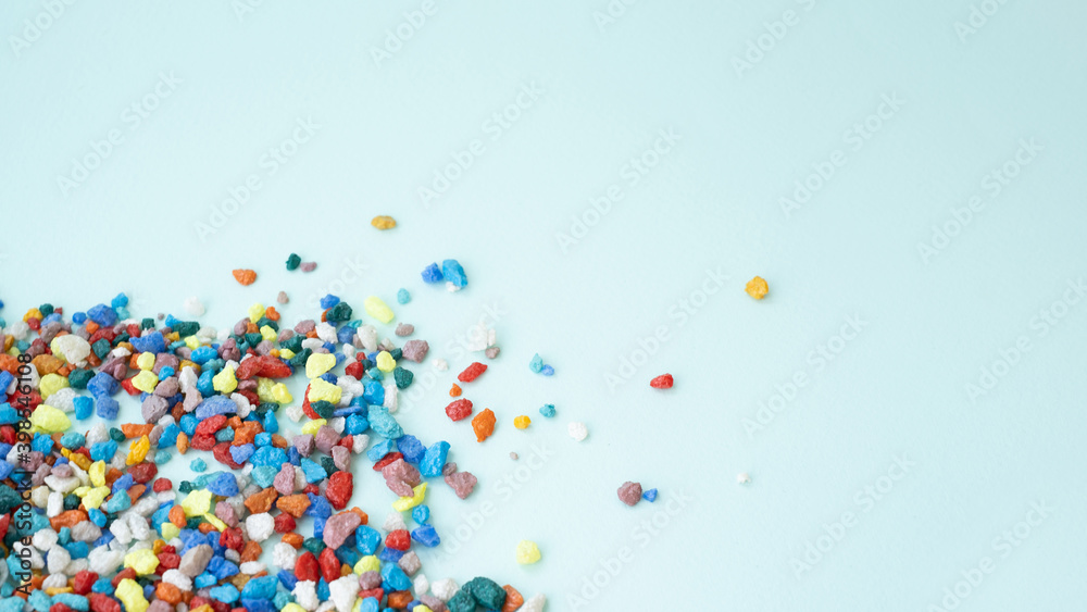 mock up background. empty space for your text. Colored stones. background small stones mock up background. empty space for your text. Colored stones. background small stones