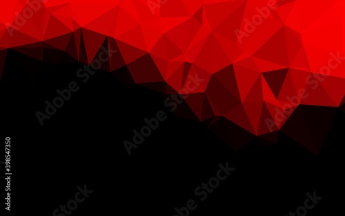 Light Red vector polygonal pattern. Shining colored illustration in a Brand new style. New texture for your design.