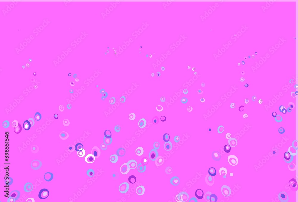 Light Pink, Blue vector background with bubbles. Light Pink, Blue vector background with bubbles.