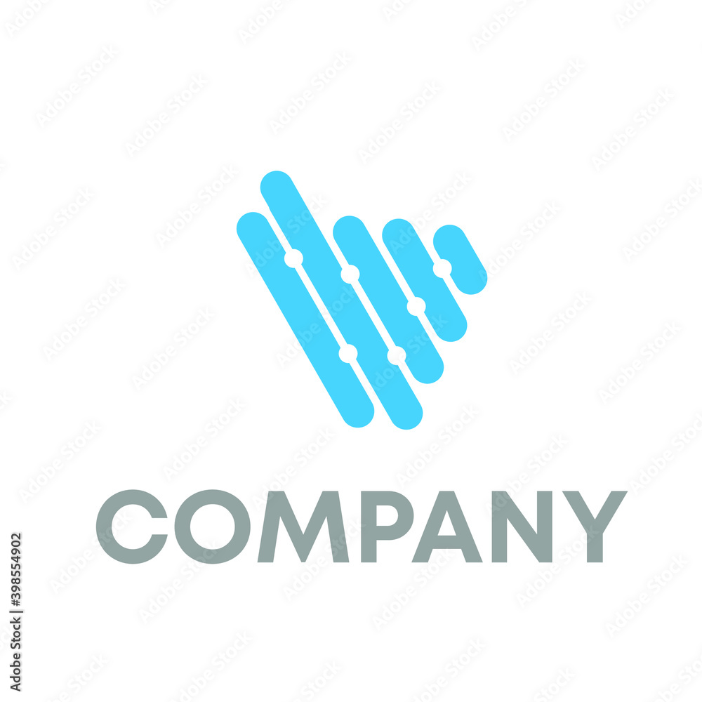 Obraz premium V logo 