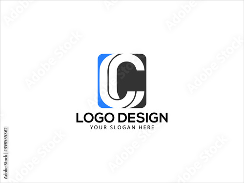 letter CC, cc logo letter vector stock photo