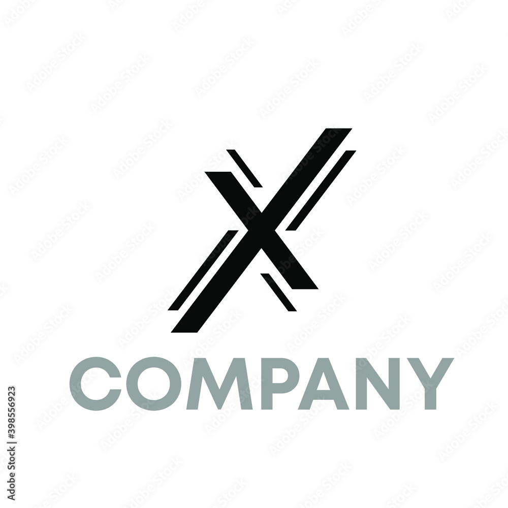 Obraz premium X logo 