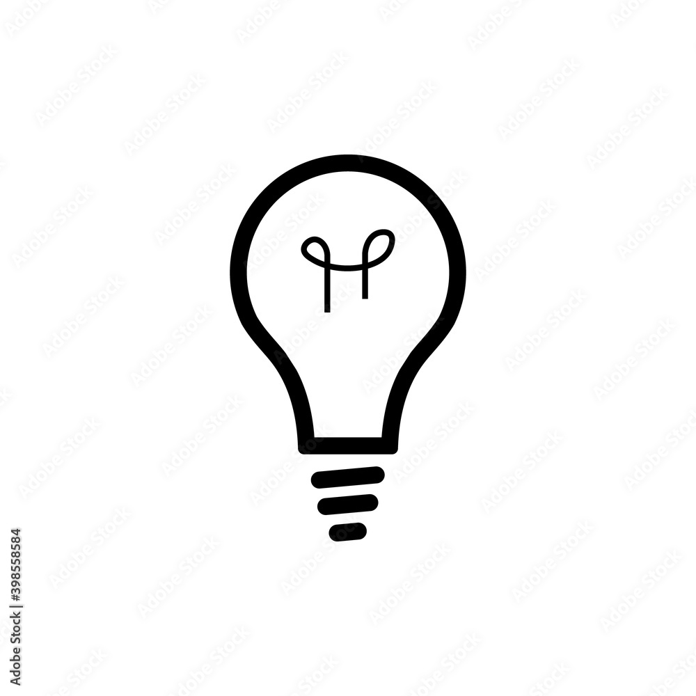 Lamp line icon on white background. Vector illustration. Lamp on transparent background. Lamp line icon on white background. Vector illustration. Lamp on transparent background.