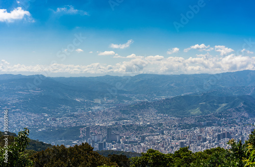 Panoramic view of Caracas city at morning from Los Venados. Venezuela © DOUGLAS