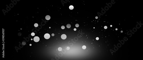 Blurred bokeh background with copy space. Abstract luxury glitter effect boke. Sparkling magical dust particles. Magic concept, defocused .