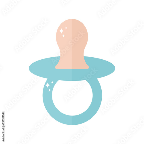 baby pacifer with a blue color